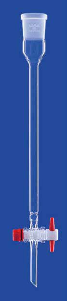 Chromatography column without frit, Lenz-Laborglas, NS 14/23, 200 mm, Ø10 mm, 15 mL