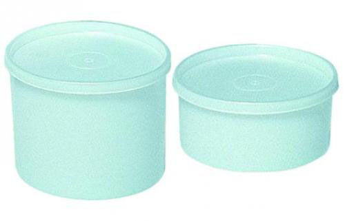 Sample container, PE-HD, PE-LD cap, Ø136mm, 1000ml