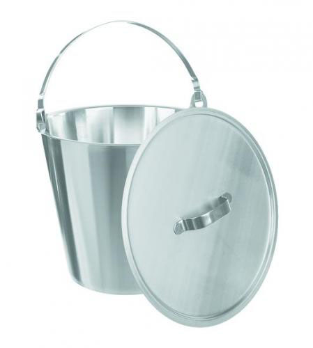 [9040330] Buckets, stainless steel, graduated, with handle,