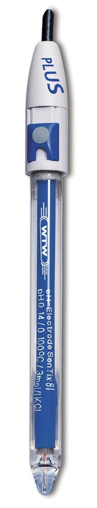 pH electrode, WTW SenTix 82, glass, NTC, BNC/4mm 1 m