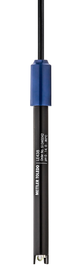 [9041400] pH electrode, Mettler-Toledo LE438, plastic, gel, NTC, BNC/RCA 1 m