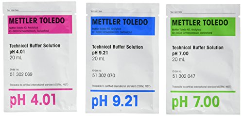 [9041813] Buffer, technical, Mettler-Toledo, pH 4,01/7,00/9,21 ±0,02, 25 °C, 20 mL sachet, 3x10 pcs