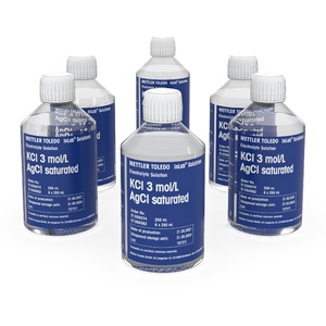 [9041882] Electrolyte, Mettler-Toledo, KCl, 3M, AgCl saturated, 250 mL, 6 pcs