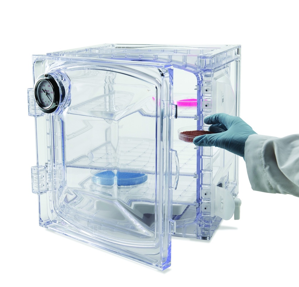 [9042765] LLG-Vacuum desiccator, cubic PC, 420x397x381mm