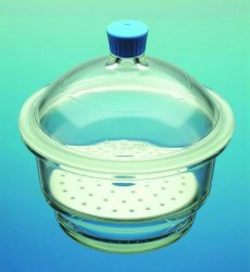 [9042812] Desiccator Ø 250 mm with plastic knob lid and porc