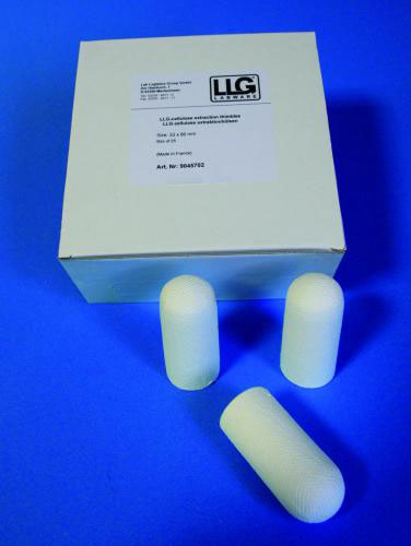 LLG- Cellulose extraction thimbles, 25 x 100 mm