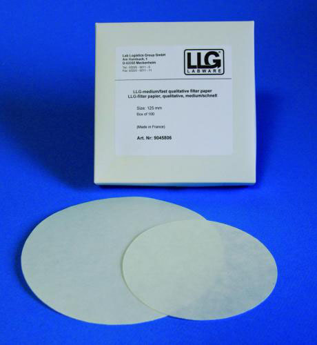 [9045808] Filter circles, LLG, qualitative, medium-fast, Ø185 mm, 5-13 µm, 100 pcs