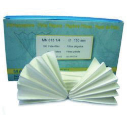 Folded filter, Macherey-Nagel MN 615, qualitative, medium, Ø385 mm, 4-12 µm, 100 pcs