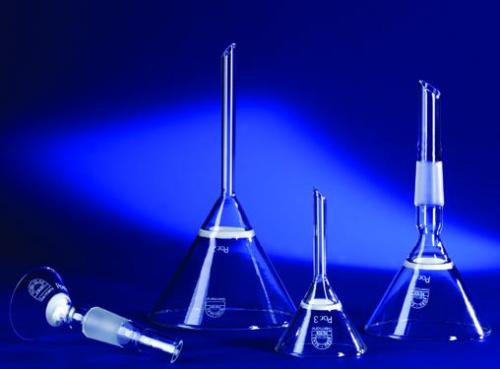 Filter funnel, conical, ROBU VitraPOR, Ø25 mm filter, por. 3, 16-40 µm, 25 mL