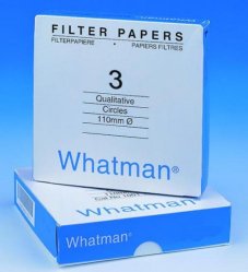 Filter circles, Whatman, kvalitativt, Grade 3, Ø90 mm, 6 µm, 100 pcs