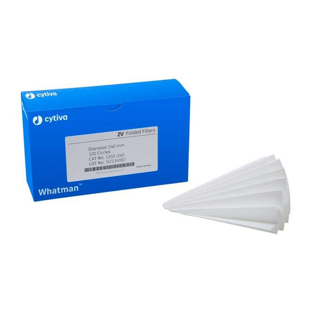 Folded filter, Whatman, qualitative, Grade 2V, Ø240 mm, 8 µm, 100 pcs
