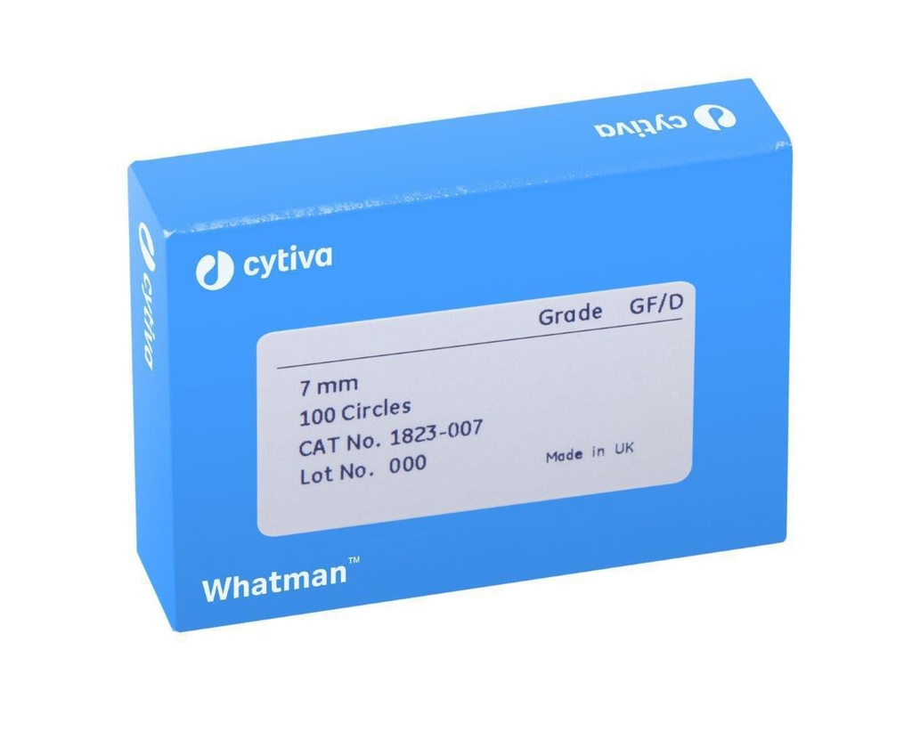 Filter circles, glass microfiber, Whatman, Grade GF/D, Ø47 mm, 2,7 µm, 100 pcs