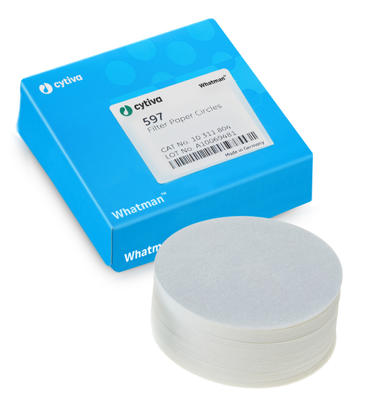 Filter circles, Whatman, qualitative, Grade 597, Ø55 mm, 4-7 µm, 100 pcs