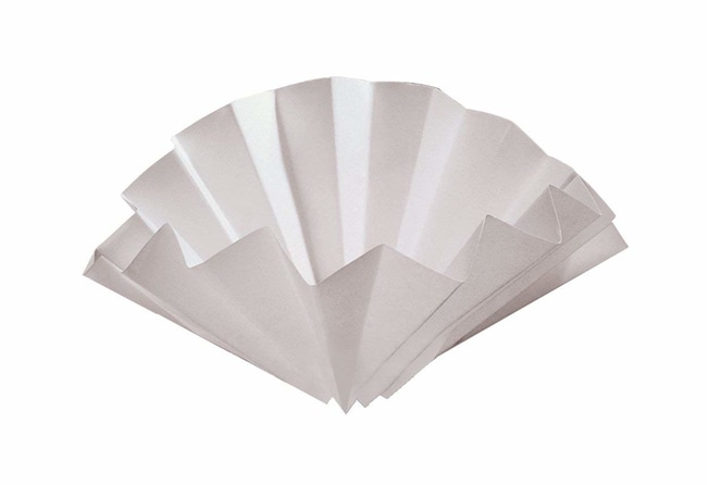 [9065108] Folded filter, Whatman, qualitative, Grade 1573 ½, Ø270 mm, 12-25 µm, 100 pcs
