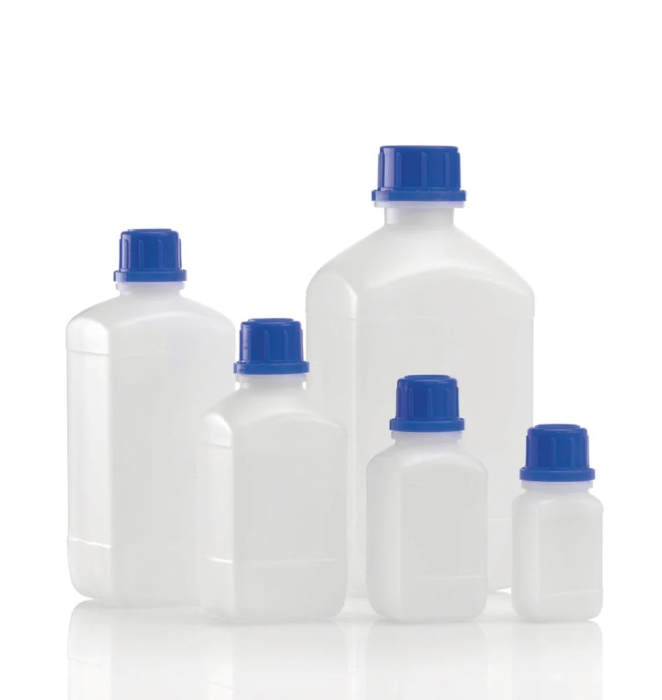 [9072853] Square shape reagent bottles, HDPE, narrow neck,