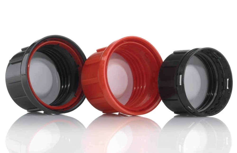 [9073381] Bell cap, red, PP teflon cup-s haped liner, red PP