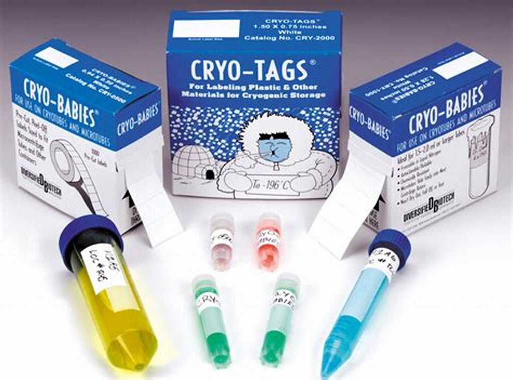 [9100032] Cryo-Tags 38x13mm white, pack of 1000 pcs./roll