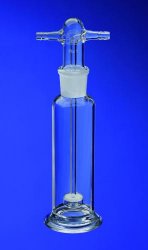 Gas washing bottle 250ml, por.1 NS 29/32, 25x250mm
