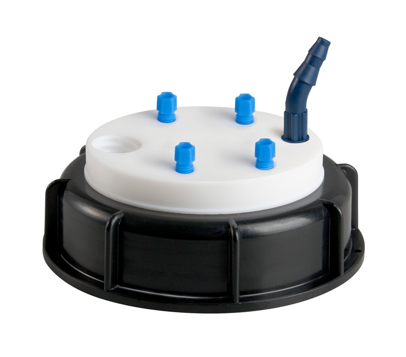 Waste cap, SCAT Safety Waste Cap, S 90, Type 4, 1 x GL 14 / 4 x capillary / 1 x fitting