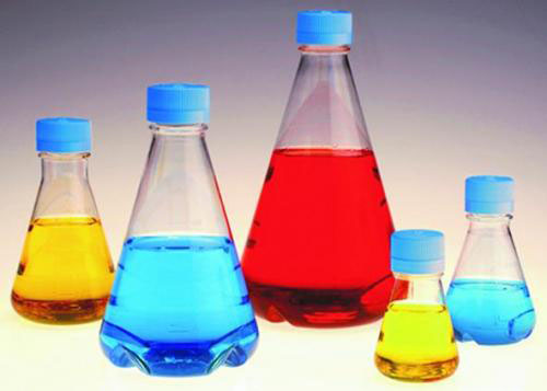Erlenmeyer flask 2800ml, PETG, sterile, plane bott