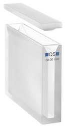 Half-Micro-cuvette 104-QS, 50mm thickness quartzgl