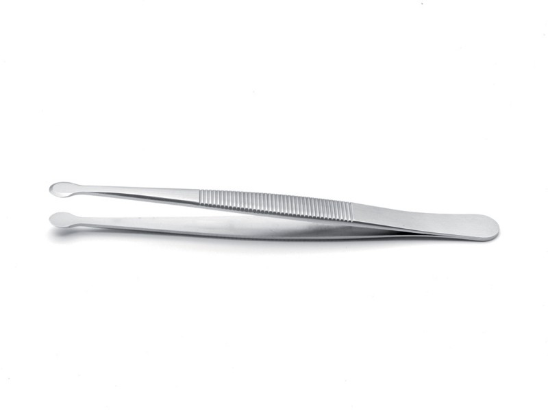 [9160131] Membrane tweezers, 33A.SA, flat, round tip, 115 mm