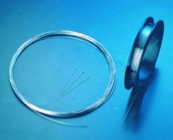 [9160702] Platinum wire, Pt-IR 90/10, Ø0.2 mm, per cm
