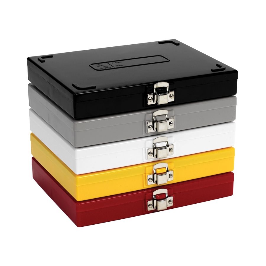 Slide box, 100 slides 76 x 26 mm, yellow