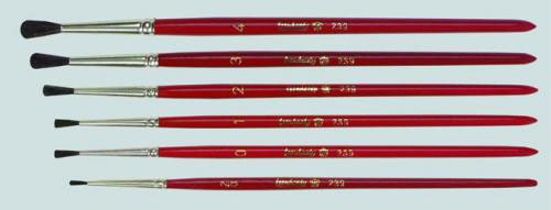 Brush set, water-colour brushe s, round, fine hair