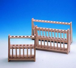 [9193018] Test tube stands, wooden, two- tier, Array 2 x 9 ,