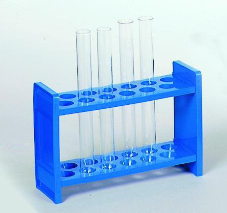[9193124] Test tube racks, blue plastic, autoclavable and u