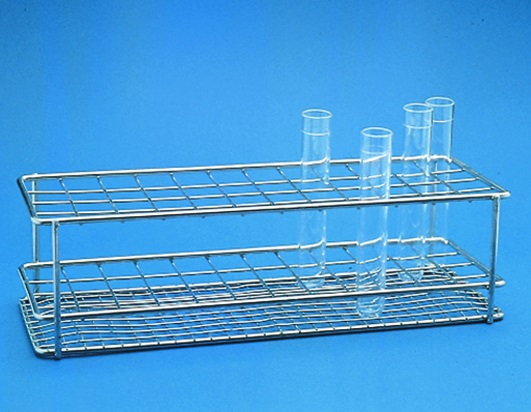 [9193848] Test tube racks, polished stai nless steel wire, A