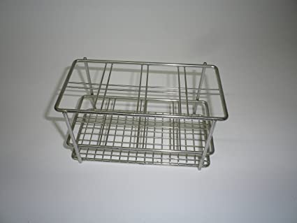 Test tube stands,st.steel wire,30x30 mm, 6 x 2 openings