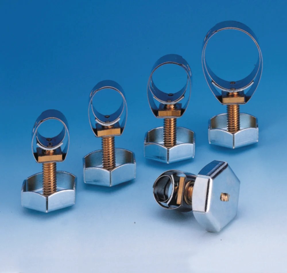Tubing clips, nickel-chromium steel, with hexagon
