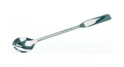 Spoon spatula, non-magnetic 18 /8 steel, with one