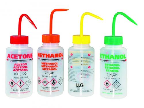LLG-Safety vented wash bottle, 500 ml, Ethanol