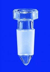 Stoppers, glass, conical NS jo int, NS 34/35 , Des
