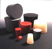 Silicone stopper 14,5 x 10,5 x 20 mm, 1 hole