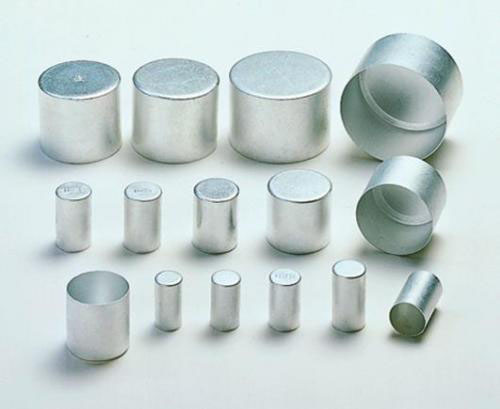 Caps, drop-over, for rimless t ubes and flasks, ma