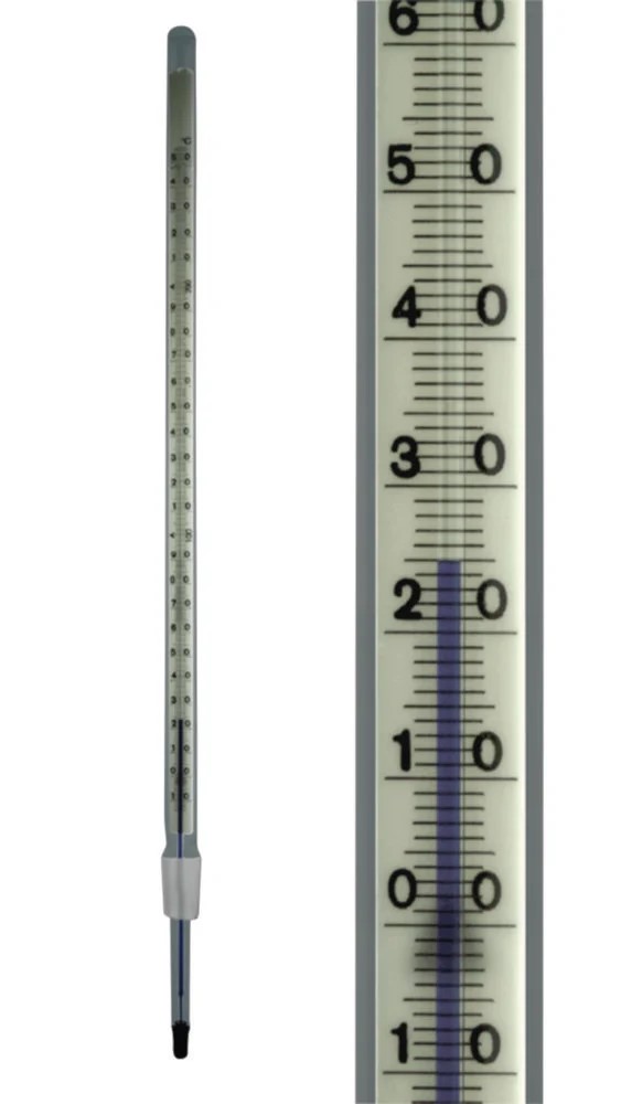 Thermometer w/ground joint, 75 mm, -10 - 150:0,5°C