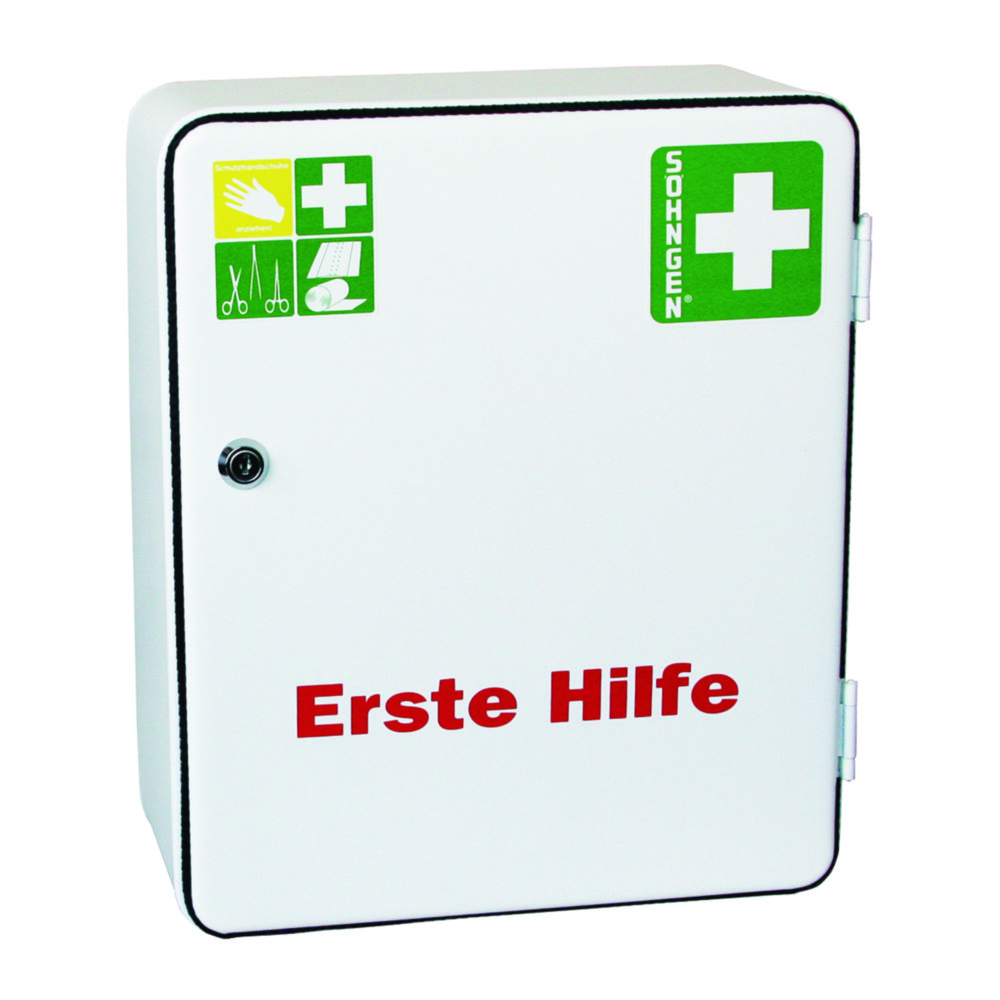 [9264170] First Aid steel cabinet Heidelberg DIN 13157, W. Söhngen, 362x302x140 mm