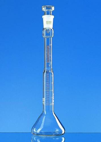 Volumetric flasks, DIN 51 368, oil content, Duran