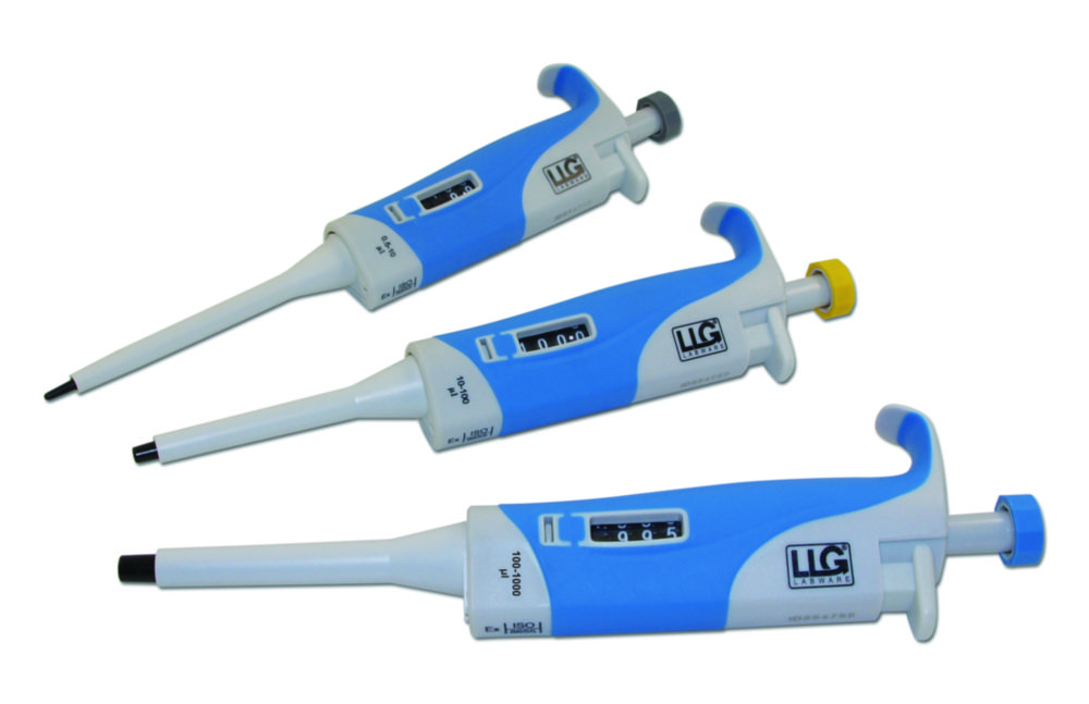 [9280008] Pipette, LLG, variable volume, set with 3 microlitre pipette and tips, micro