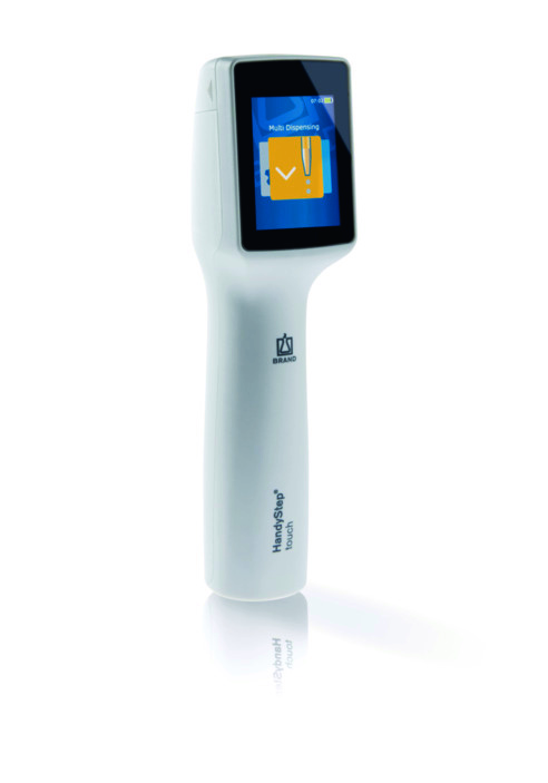 [9284015] Repetitive pipette, Brand HandyStep touch, 1 µL - 50 mL, hvid