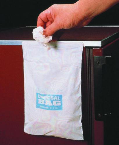 [9404066] Rubbish bags with adhesive str ip, HDPE, Width 305