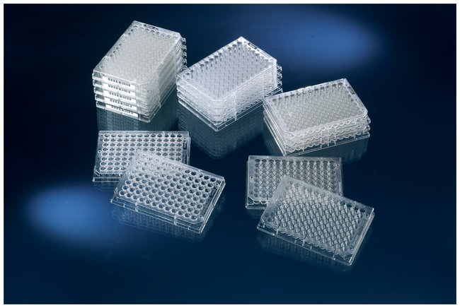 MicroWell plates,PS,96 wells,flat,pack of 50