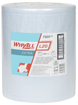 [9413044] Wipes Wypall L20Extra, 33x38cm, blue, roll, 500 ea