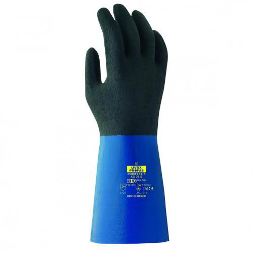 [9414618] Chemical protection gloves, uvex rubiflex S XG35B, size 9