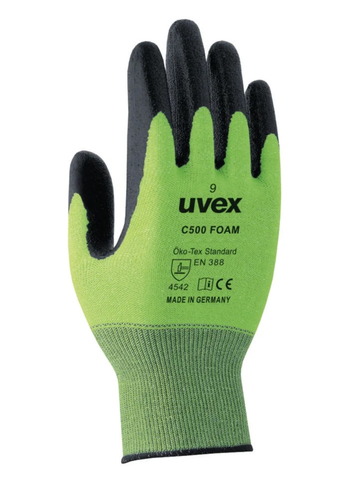 Protective gloves, uvex C500 foam cut protection, size 10