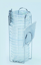 Anaerobic container rack, 15 x Ø100mm petri dishes